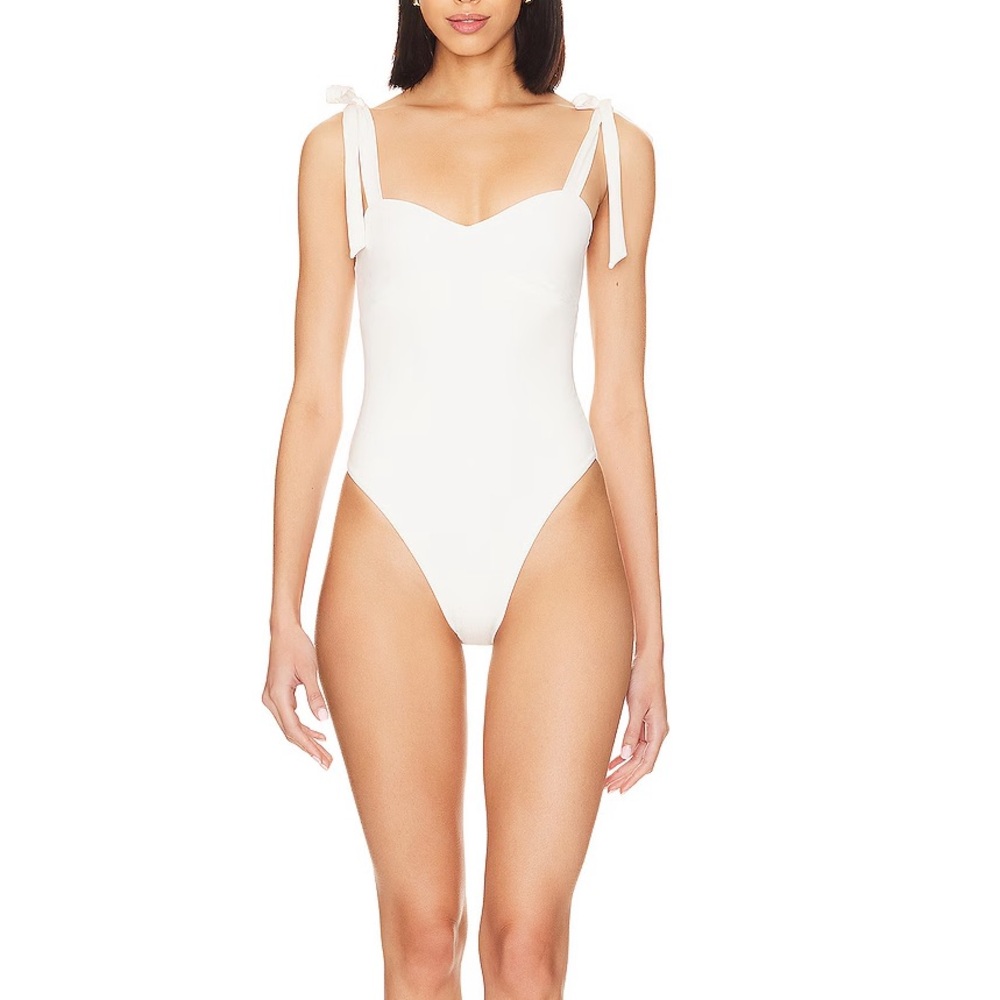 Tularosa Mirella White One Piece Swimsuit